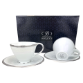 Bogucice komplet 2 Filiżanek 200 ml ze spodkiem ANTONIO Plus 5903517115678