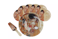 Zestaw G. Klimt Kiss talerz na ciasto + 6 talerzyków deserowych + łopatka do ciasta 5907580015637