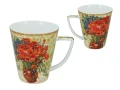 CARMANI Kpl. filiżanka i kubek - V. van Gogh, Czerwone maki i stokrotki 5905450817756