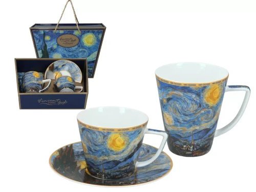 CARMANI Kpl. filiżanka i kubek - V. van Gogh, Gwiaździsta Noc 5905450817787