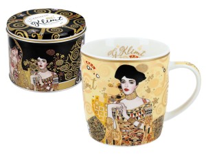 CARMANI Kubek w puszce - G. Klimt, Adela, kremowe tło