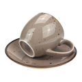Alumina Bogucice Cottage Cappuccino Filiżanka ze spodkiem 300 ml 5903517122928