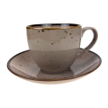 Alumina Bogucice Cottage Cappuccino Filiżanka ze spodkiem 300 ml 5903517122928