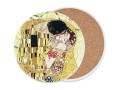 Podkładka ceramiczna, okrągła - G. Klimt, Pocałunek (CARMANI)