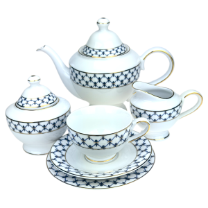 Zestaw serwis komplet do kawy herbaty Swietłana 6 osób 15 el