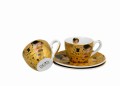 Duo 2 filiżanki espresso ze spodkami THE KISS Classic inspired by Gustav Klimt 5902693956921