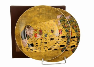 Duo Komplet 2 talerze deserowe THE KISS CLASSIC inspired by Klimt
