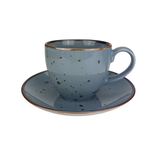 Alumina Bogucice Cottage Jeans Filiżanka ze spodkiem 300 ml 5903517123512