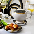Villa Italia Serwis kawowy na 12 osób porcelanowy ROYAL LADY 5901568608019