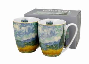 Duo 2 kubki classic WHEAT FIELD inspired by Van Gogh