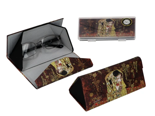 Etui na okulary, składane - G. Klimt, Pocałunek (CARMANI)