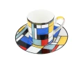 Kpl. Filiżanka ze spodkiem - P. Mondrian, Composition A (CARMANI)