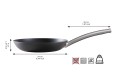 SKOTTSBERG Patelnia stalowa węglowa 24 cm CARBON STEEL