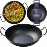 SKOTTSBERG Wok Patelnia głęboka naczynie ze stali węglowej 34  cm