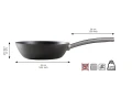SKOTTSBERG Wok Patelnia głęboka naczynie ze stali węglowej 24 cm 8717522204473