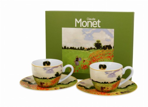 2 Filiżanki espresso POPPY FIELD inspired by Monet 5902693960287