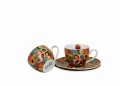 Duo 2 Filiżanki porcelanowe do espresso Squares with Circ 5902693960164