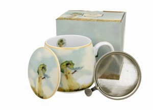 Kubek baryłka  z zaparzaczem Women with Parasol - C. Monet