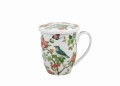 Duo Kubek porcelanowy z zaparzaczem PTAKI NA GAŁĘZI 5902693964339