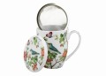 Duo Kubek porcelanowy z zaparzaczem PTAKI NA GAŁĘZI 5902693964339