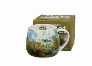 Duo Kubek porcelanowy baryłka  The Garden at Argenteuil - C. Monet