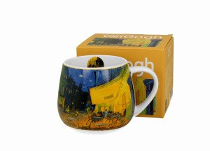 Duo Kubek porcelanowy baryłka  Terrace at Night - V. van Gogh