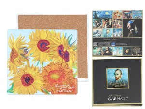 Podkładka ceramiczna - V. van Gogh, Słoneczniki (CARMANI)