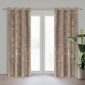 Zasłona Welwetowa 140x250 MOLLY brąz+szampan Eurofirany Na Przelotkach 5903571722928
