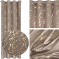Zasłona Welwetowa 140x250 MOLLY brąz+szampan Eurofirany Na Przelotkach 5903571722928