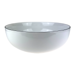 Salaterka  porcelanowa 23 cm Base Black Bogucice