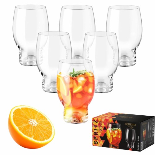 Zestaw 6 szklanek SPRITZ 500 ml Bohemia Prestige 5904121802169