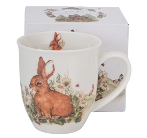 Kubek ŚWIAT ZWIERZĄT 400 ml ZAJĄC DUO