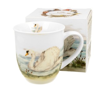 Kubek porcelanowy 650 ml Ptasi Świat ŁABĘDŹ DUO