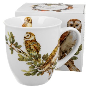 Kubek porcelanowy 650 ml Ptasi Świat SOWY ZWYCZAJNE DUO