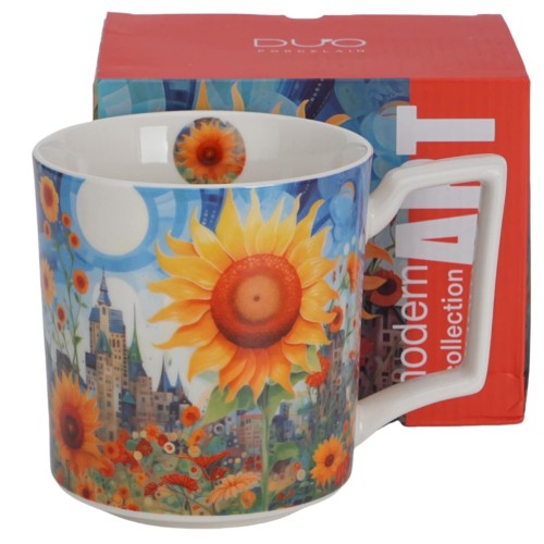 Kubek duży porcelanowy MODERN - SUNFLOWER 5902693970101