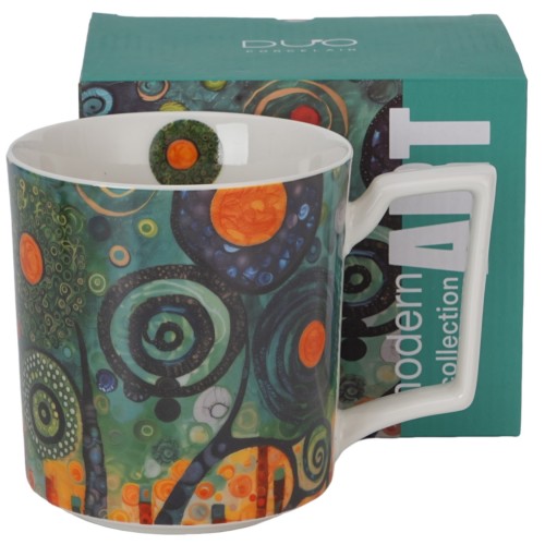 Kubek duży porcelanowy MODERN - TWISTED TREES 5902693970040