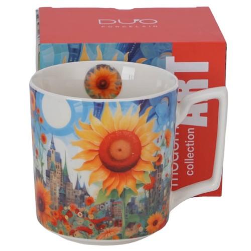 Kubek porcelanowy MODERN - SUNFLOWER 5902693970088