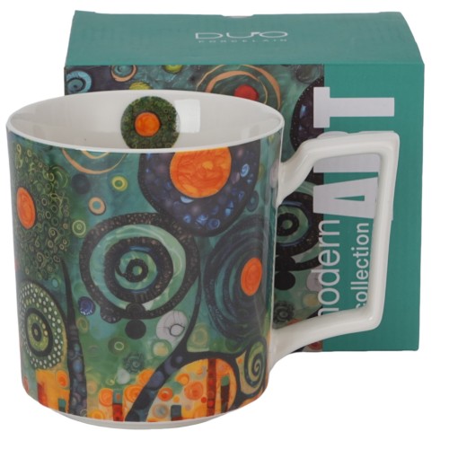 Kubek porcelanowy MODERN - TWISTED TREES 5902693970026