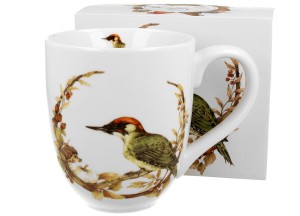 Kubek XXL Ptasi Świat - DZIĘCIOŁ ZIELONY 1000 ml DUO