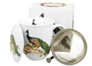 Kubek z zaparzaczem i przykrywką  400 ml Ptasi Świat - PAW