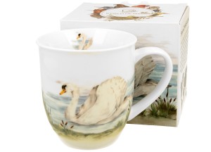 Kubek porcelanowy PTASI ŚWIAT 400 ml ŁABĘDŹ DUO