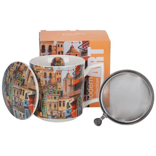 Kubek z zaparzaczem MODERN - SWEET CITY 5902693970064