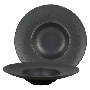 Alumina Terra Black Talerz głęboki Pasta 28 cm