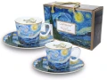 Kpl. 2 filiżanek espresso V. Van Gogh Gwiaździsta noc CARMANI 5907580060910
