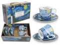 Kpl. 2 filiżanek espresso V. Van Gogh Gwiaździsta noc CARMANI 5907580060910