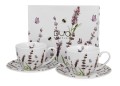 Filiżanki ze spodkami 270 ml komplet 2 szt Classic Lavender 5902693928409