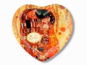 Talerz dekoracyjny - Pocałunek - Klimt - 24.5x23cm /box