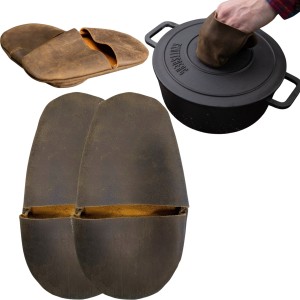 RĘKAWICE KUCHENNE SKÓRZANE CHWYTAK OCHRONNY SKOTTSBERG KOMPLET 2SZT. K3