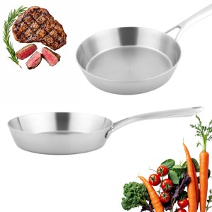 Patelnia ze stali nierdzewnej NOIS trójwarstwowa Tri-Ply 22 cm