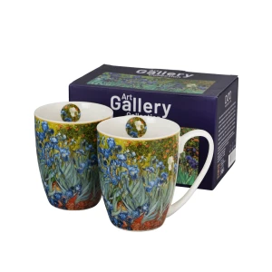 DUO 2 kubki classic IRISES inspired by Van Gogh